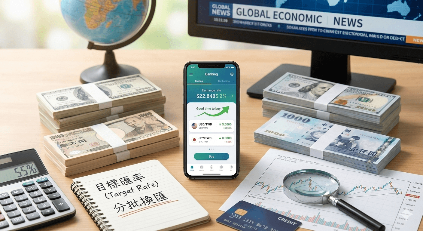 換匯省錢攻略：掌握時機、選對管道，省下 3% 成本